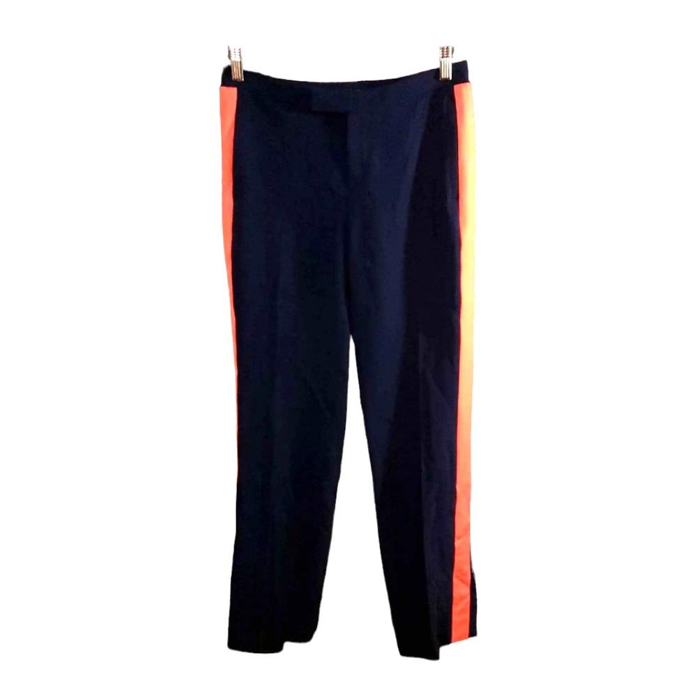 rag & bone Black Pants with Orange Stripes